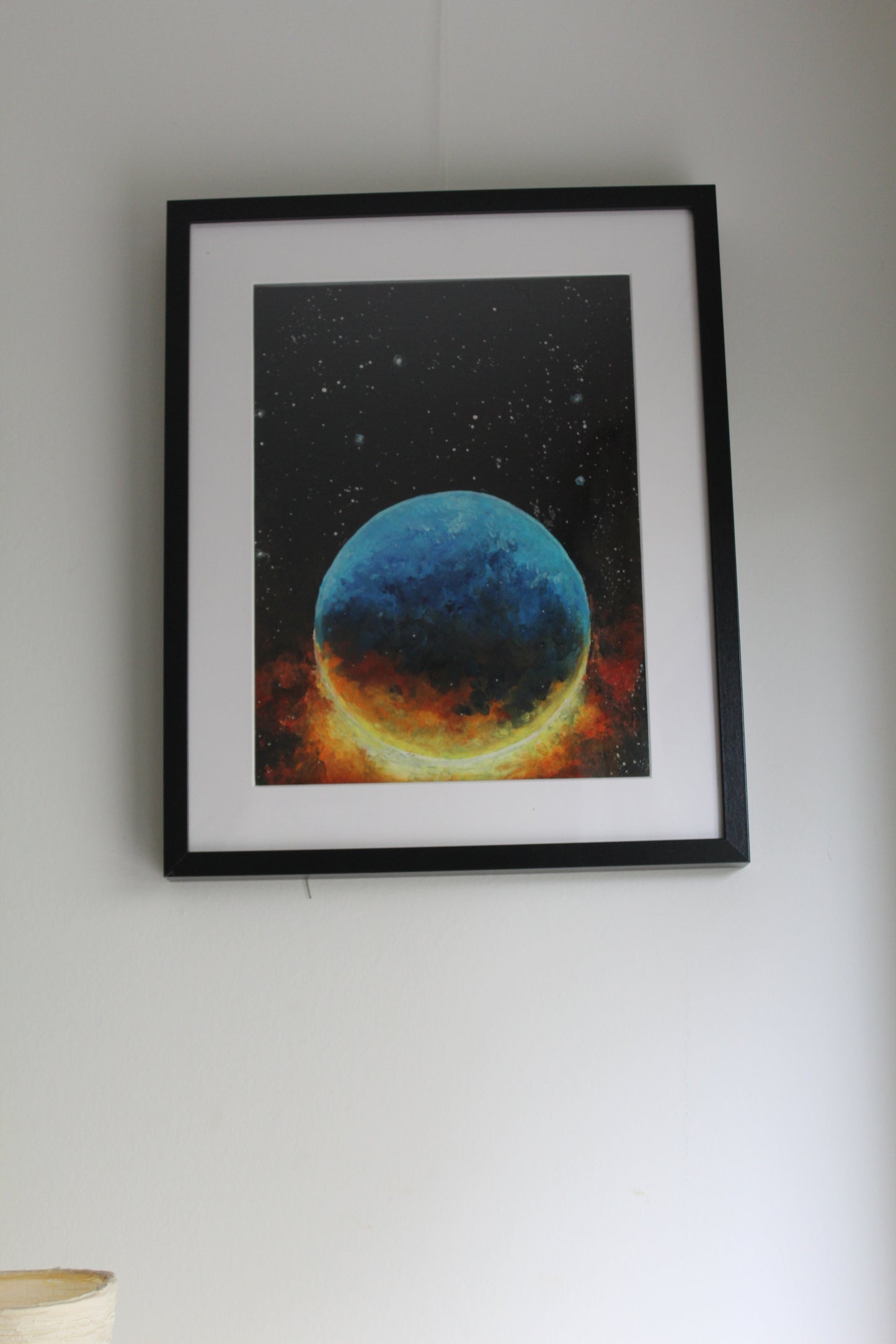 Captivating Cosmos: Exploring the Burning Star on Canvas