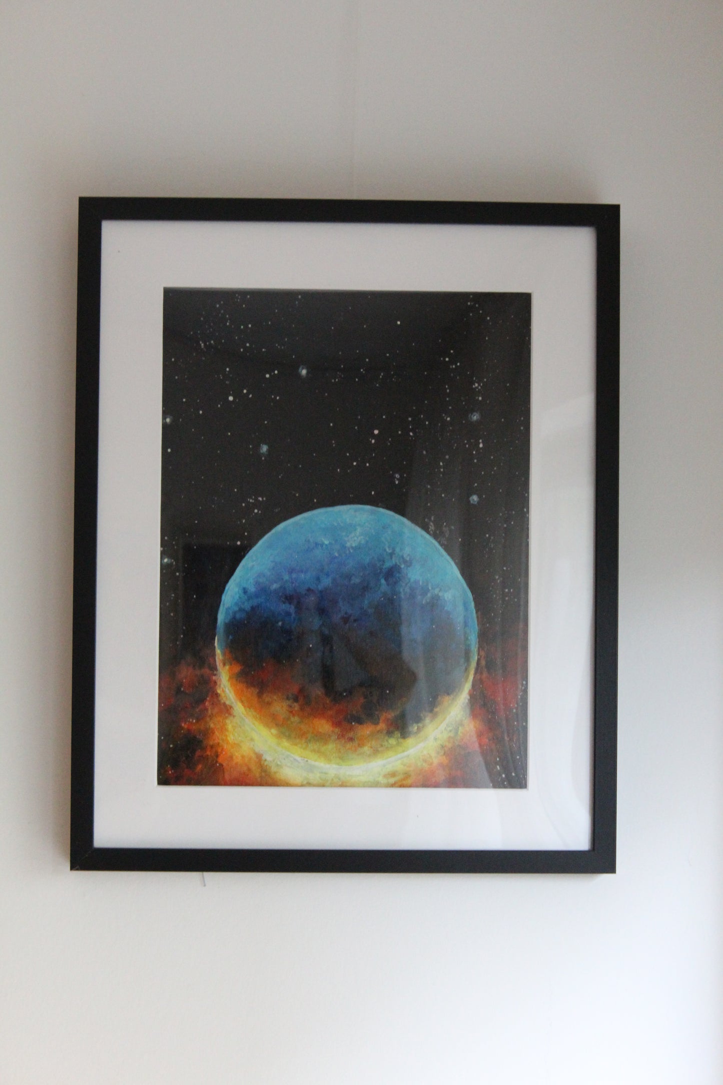 Captivating Cosmos: Exploring the Burning Star on Canvas