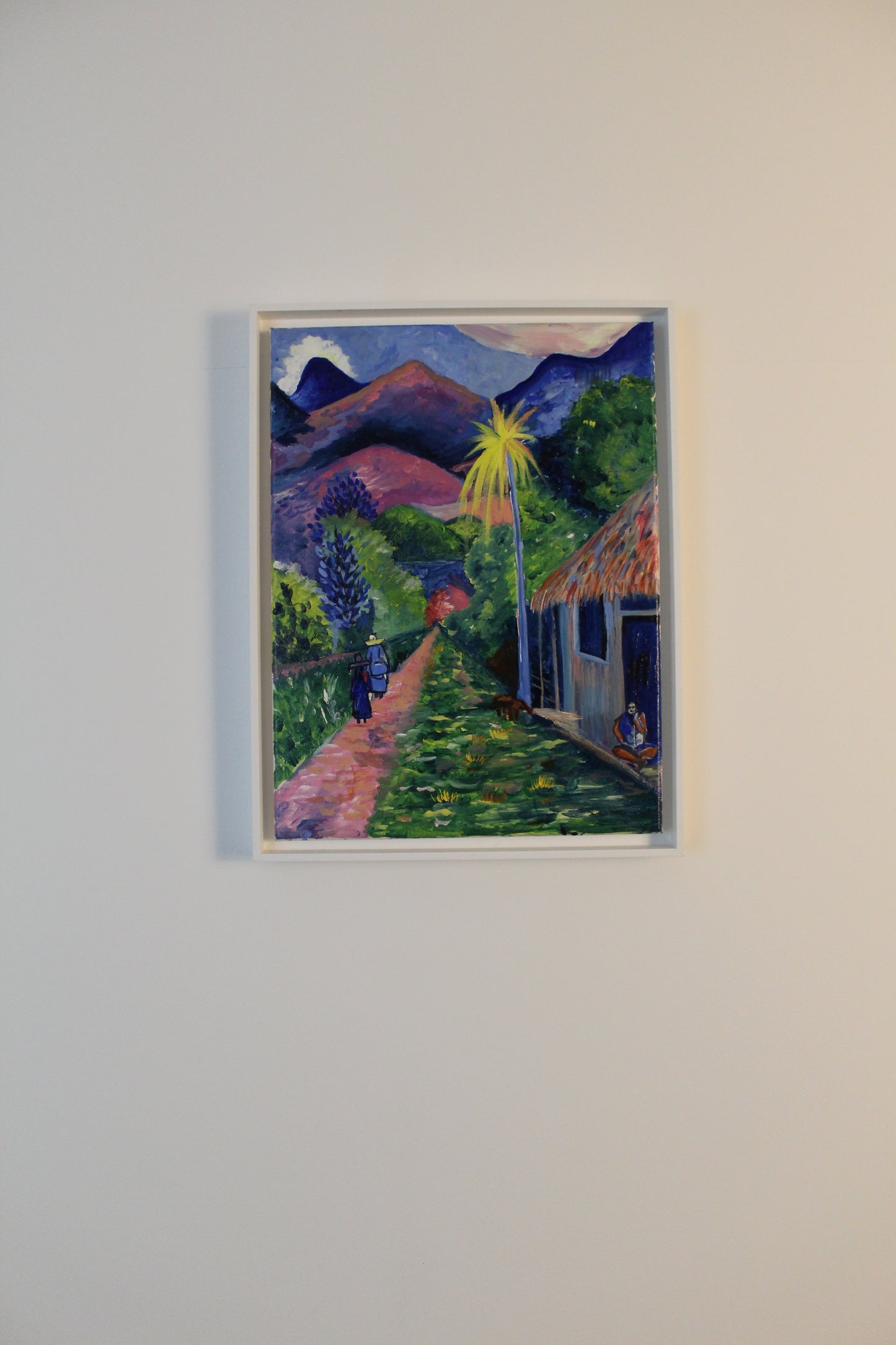 Tropical landscape scene- rue de Tahiti