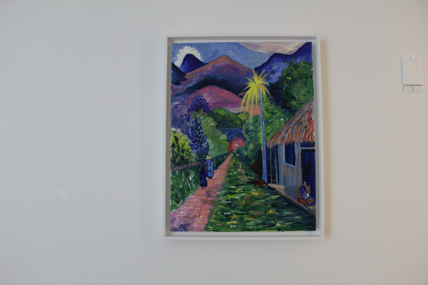 Tropical landscape scene- rue de Tahiti