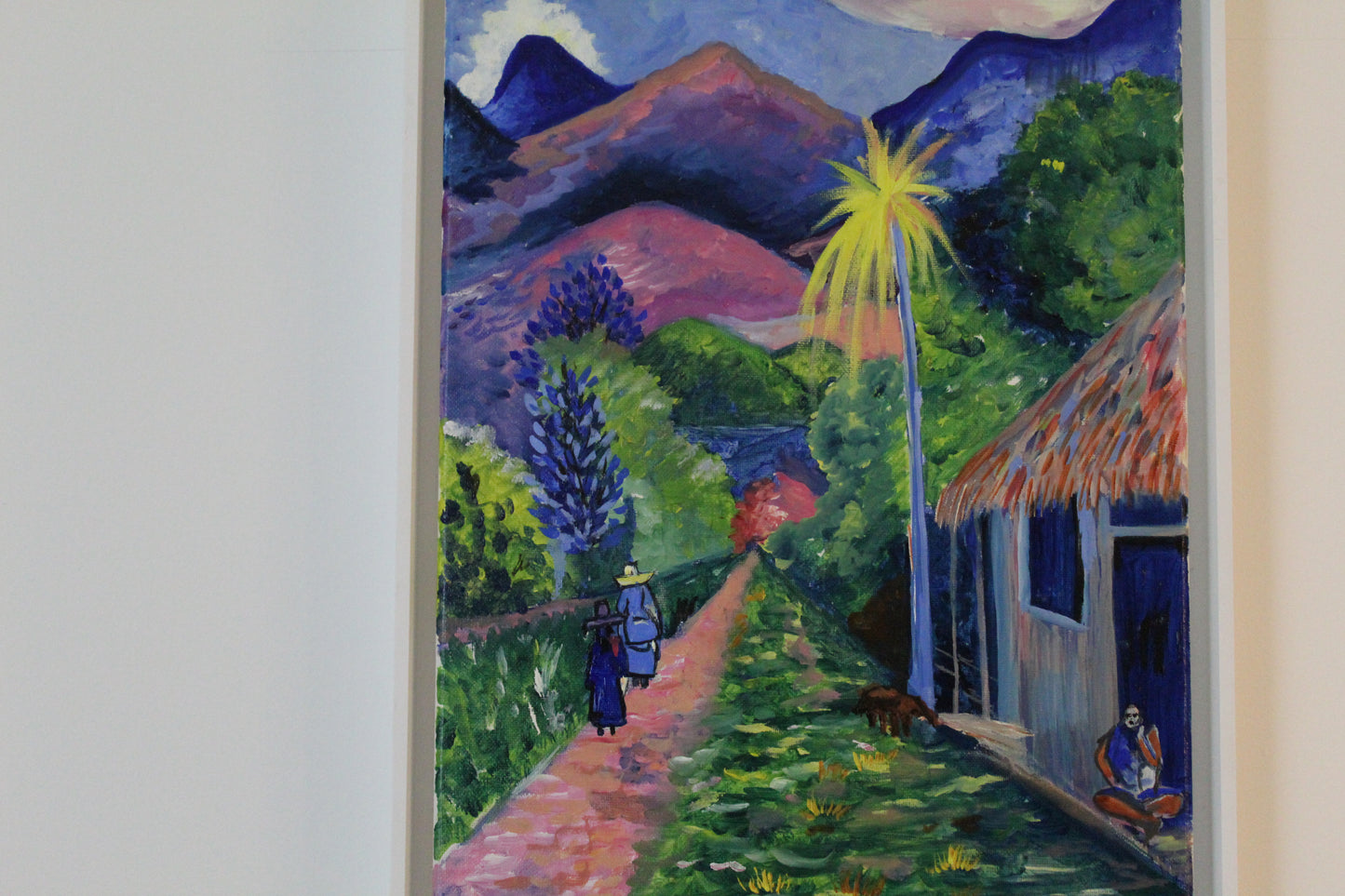 Tropical landscape scene- rue de Tahiti