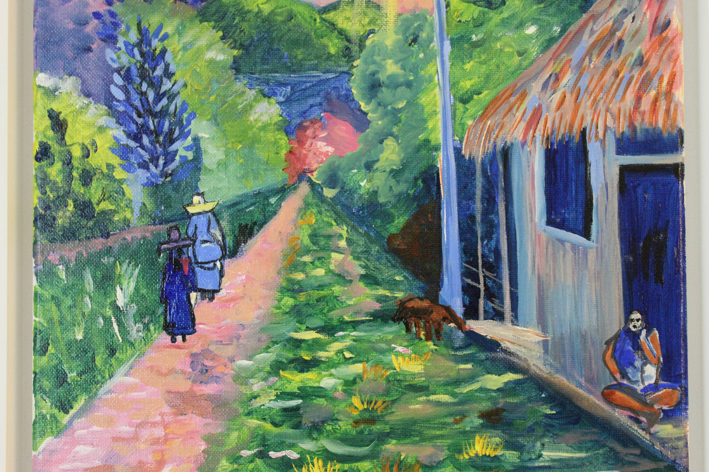 Tropical landscape scene- rue de Tahiti
