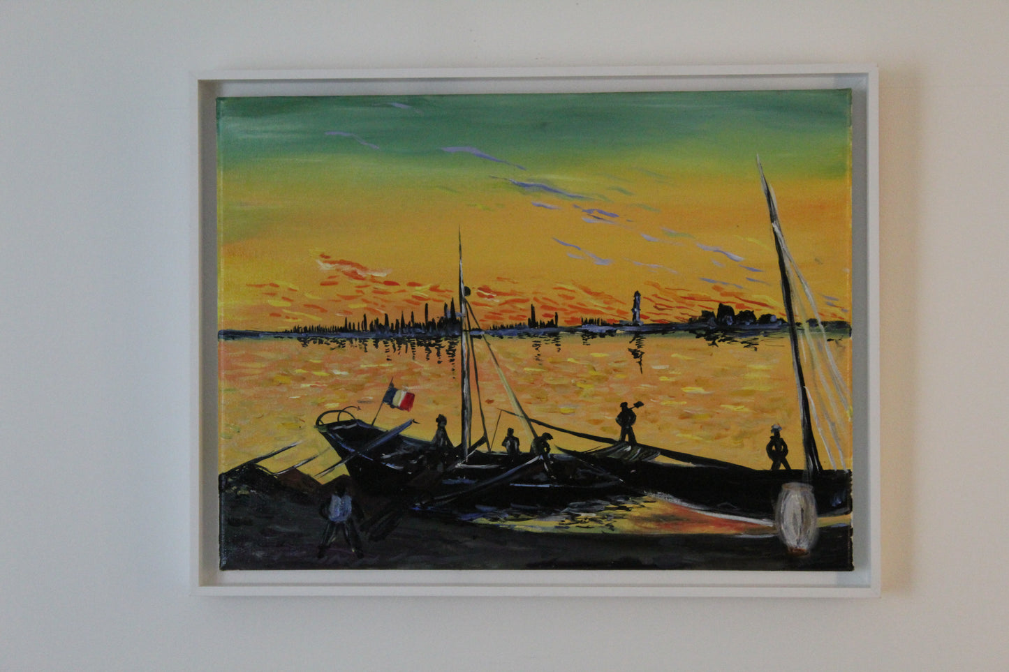 Van Gogh: Coal Barges, Private collection Rendition
