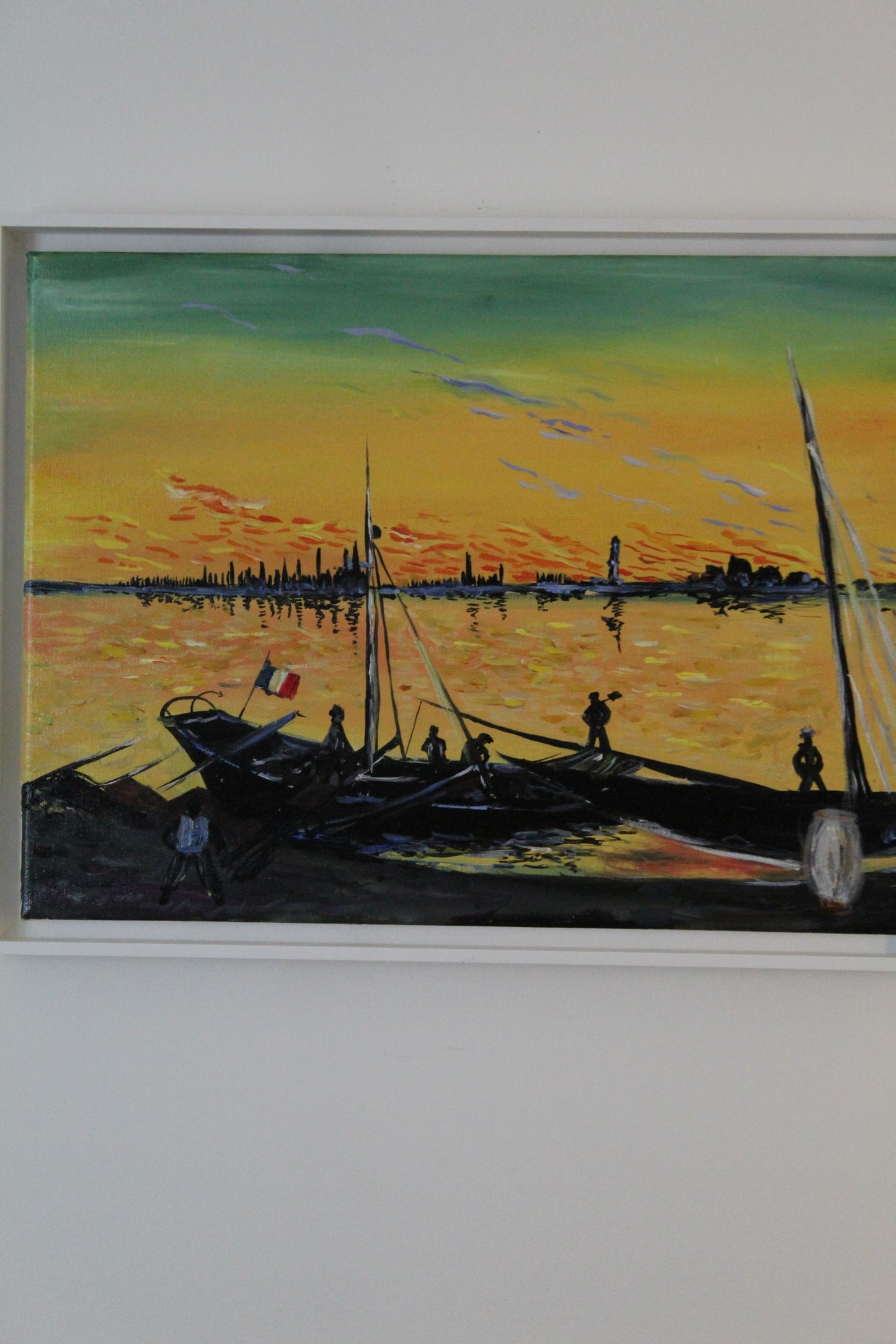 Van Gogh: Coal Barges, Private collection Rendition