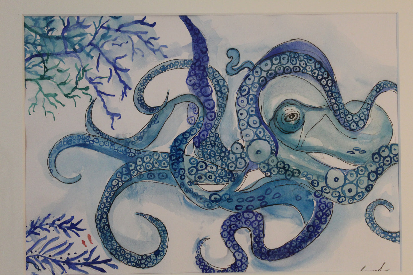 The blue octopus