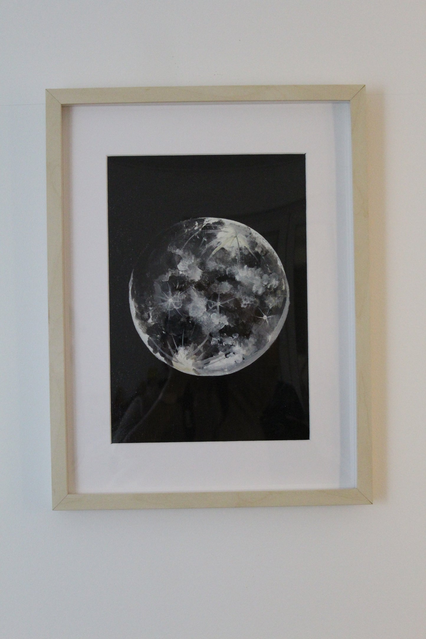 The bright shimmering Moon