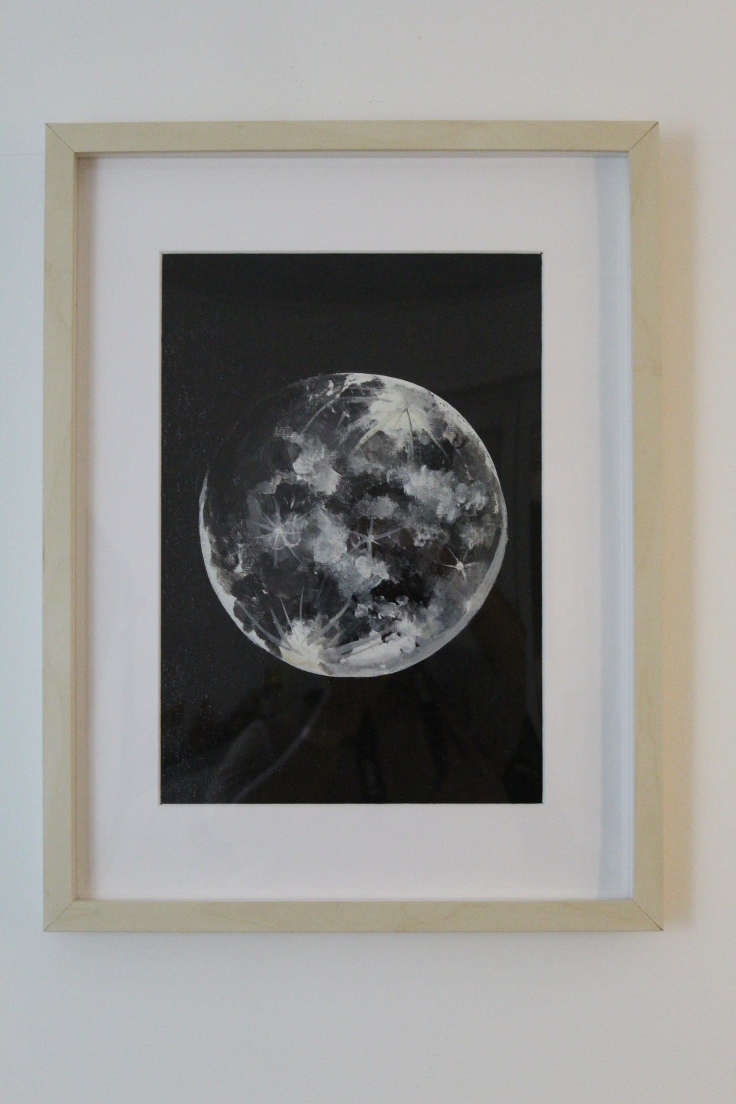 The bright shimmering Moon