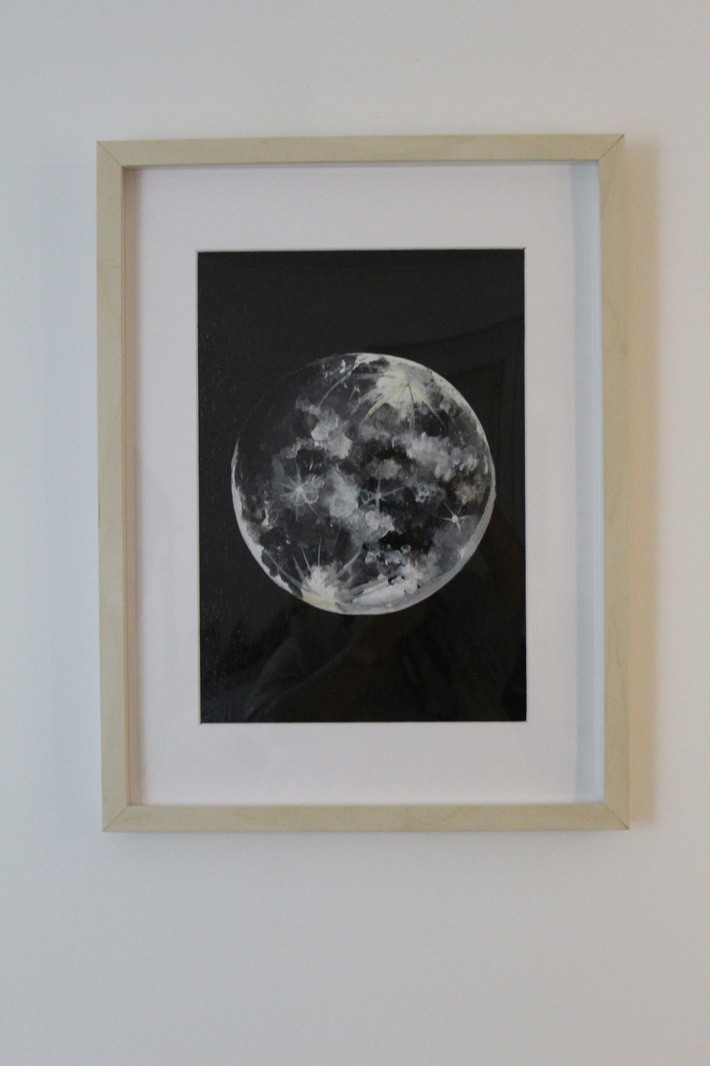 The bright shimmering Moon