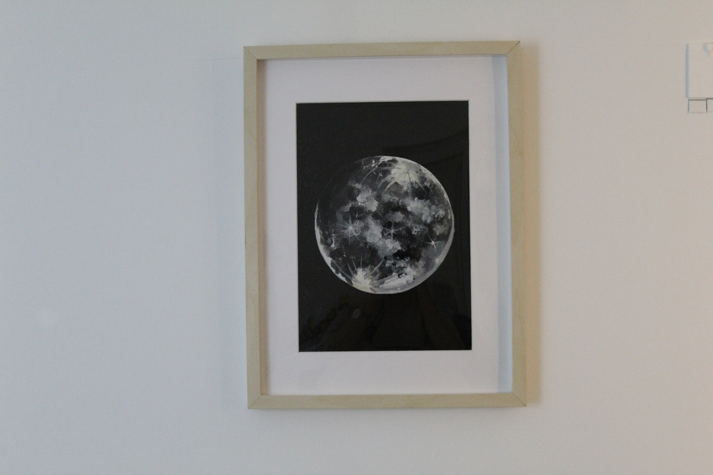 The bright shimmering Moon