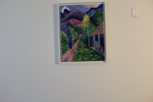 Tropical landscape scene- rue de Tahiti