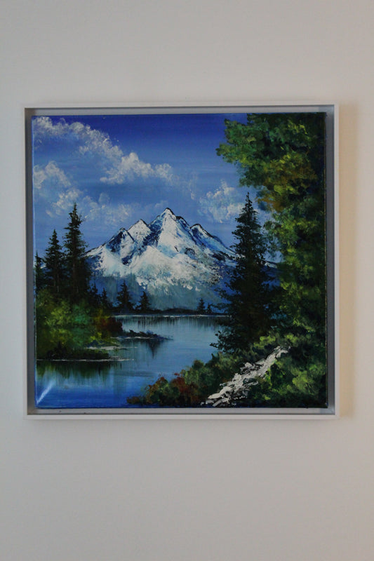 Snowy Mountains by the Lake