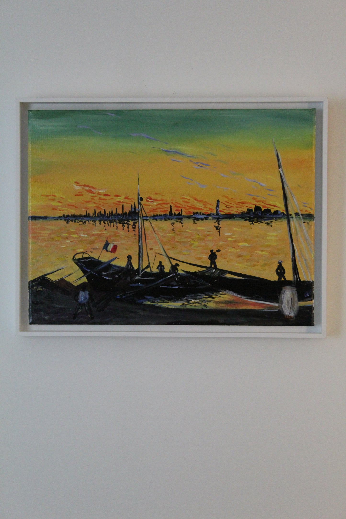 Van Gogh: Coal Barges, Private collection Rendition